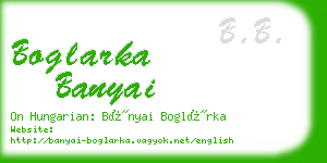 boglarka banyai business card